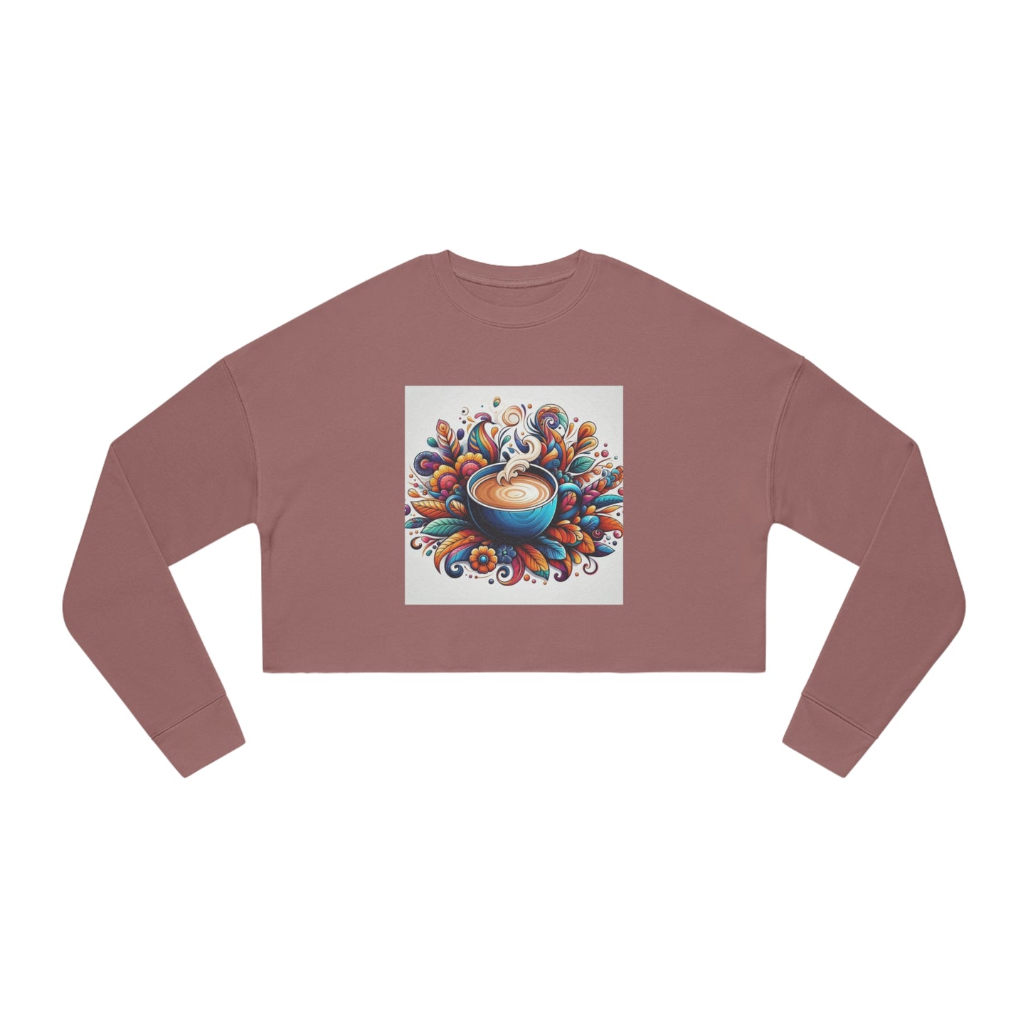 Women's Cropped fabric Sweatshirt