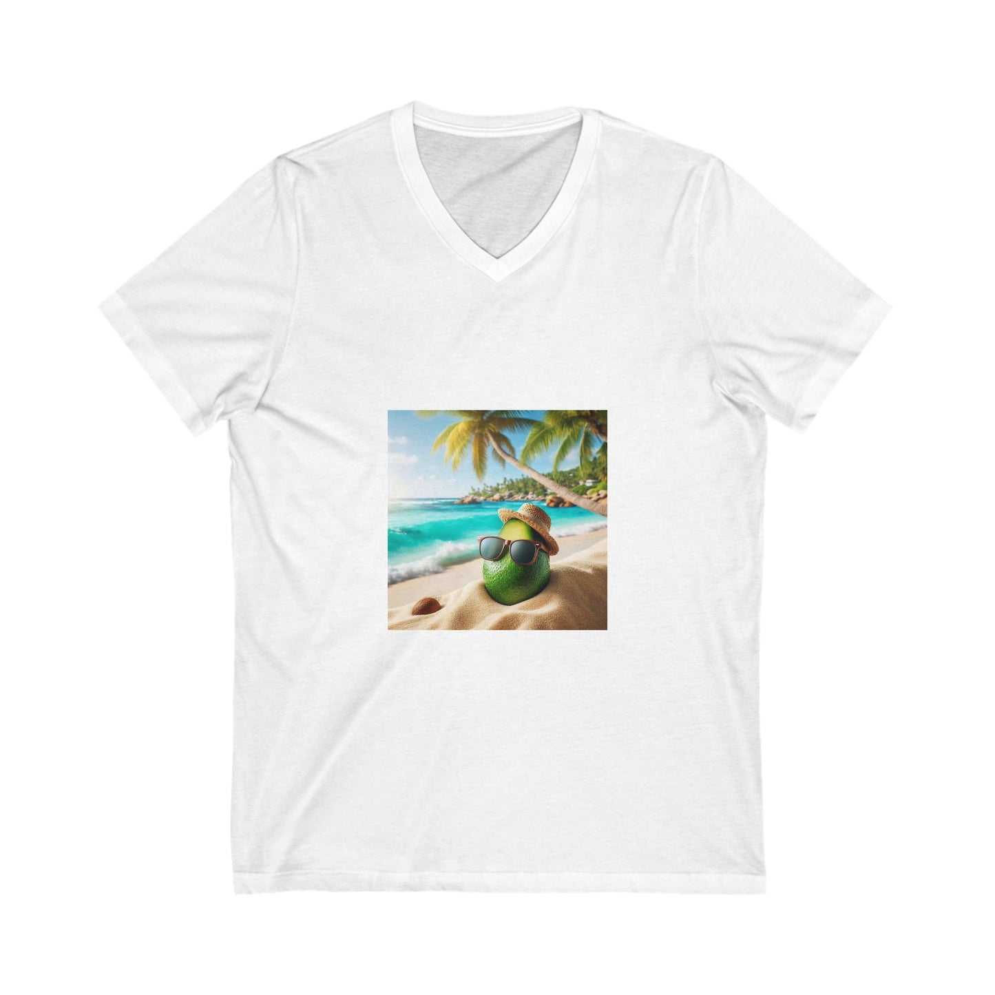 Unisex Jersey Short Sleeve V-Neck Tee