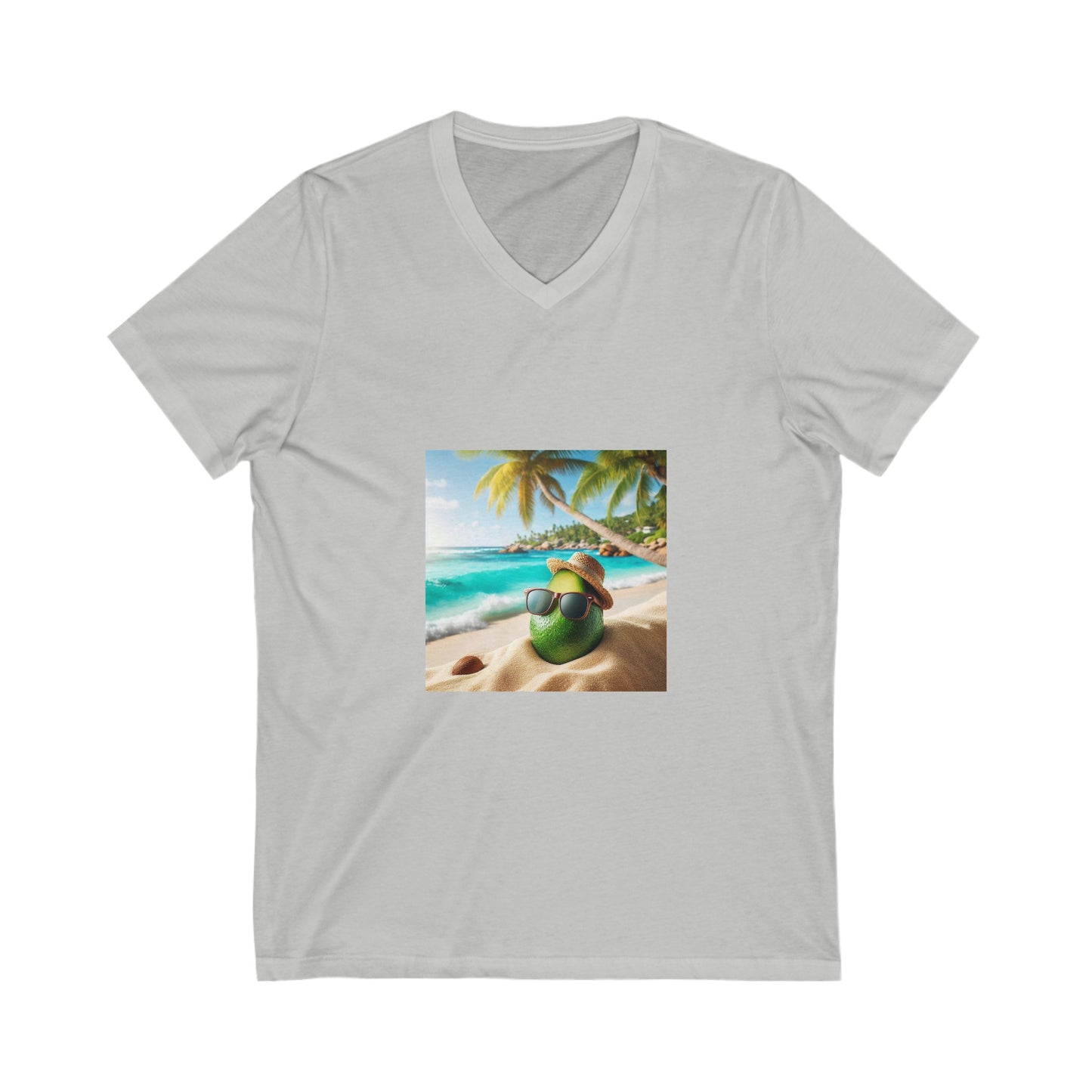 Unisex Jersey Short Sleeve V-Neck Tee