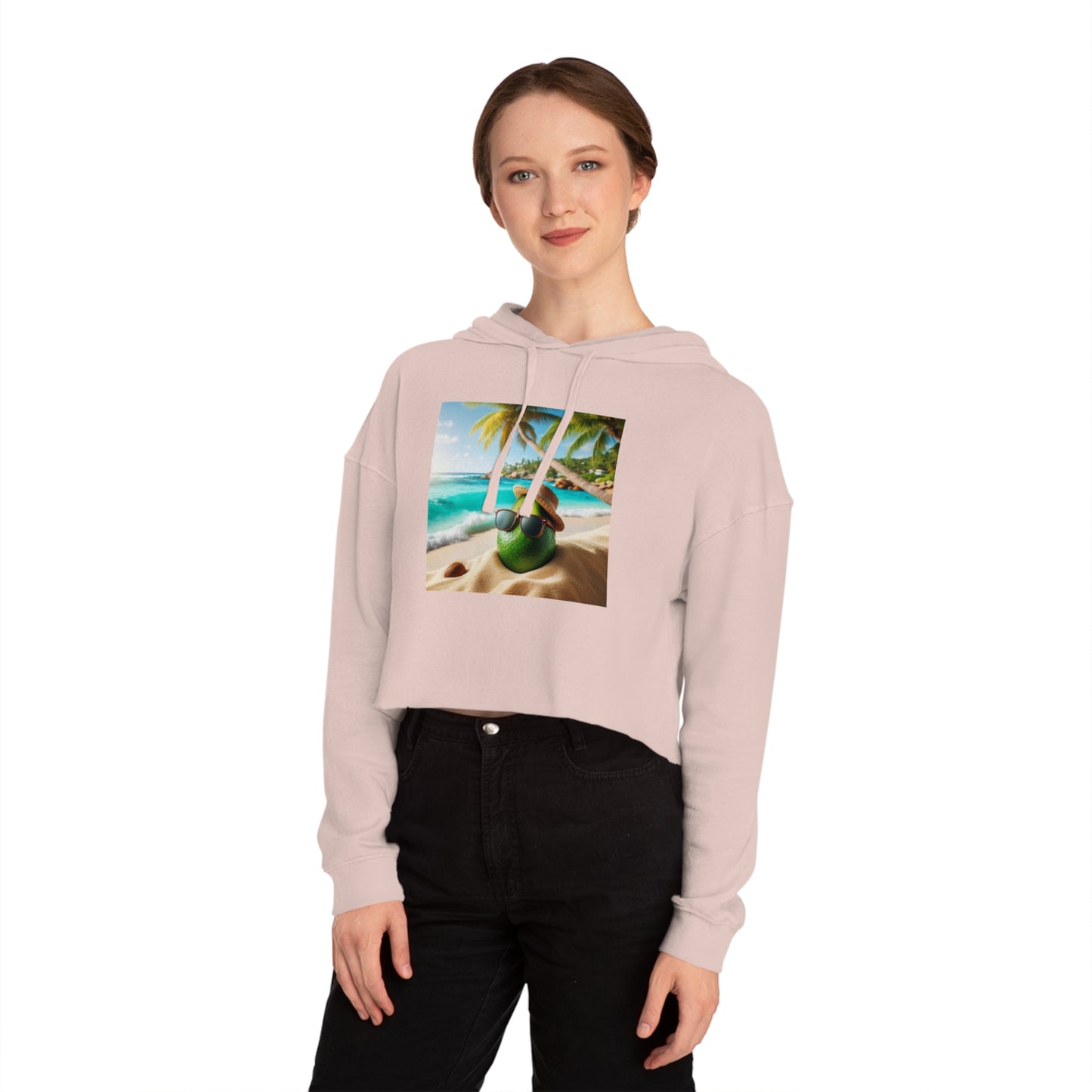 Women’s Cropped Hooded Long sleeve Sweatshirt